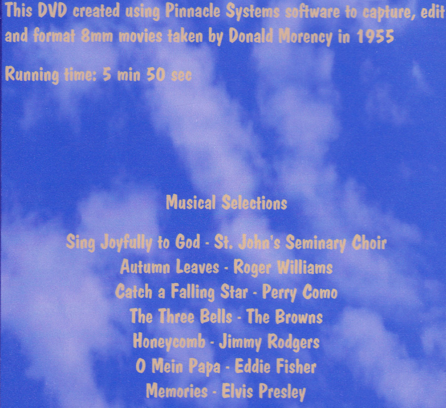 COC DVD inside cover