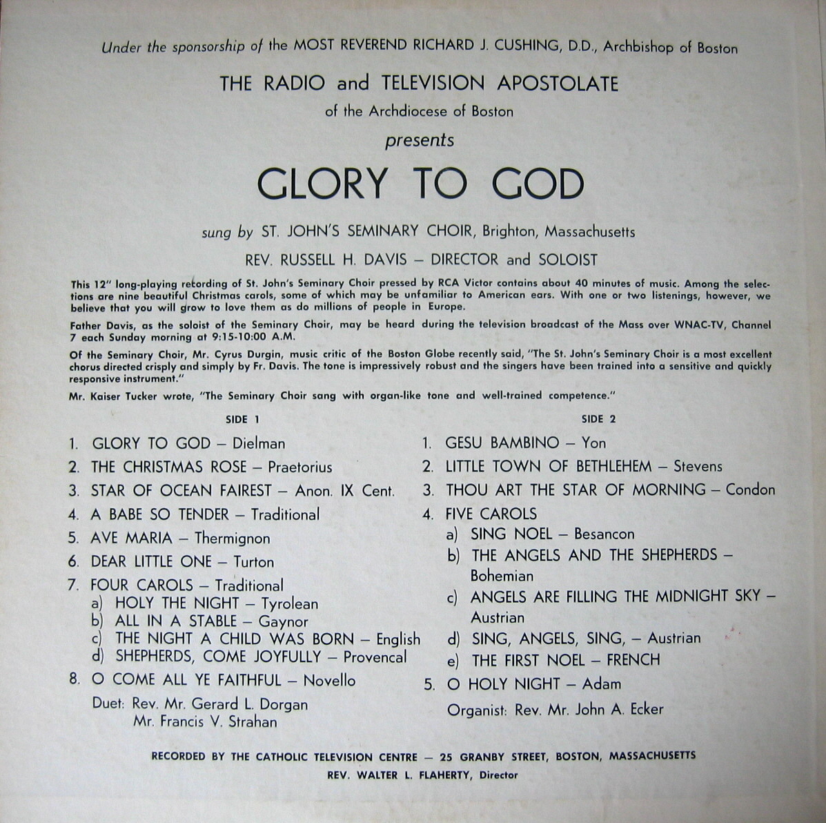 Glory to God back sleeve